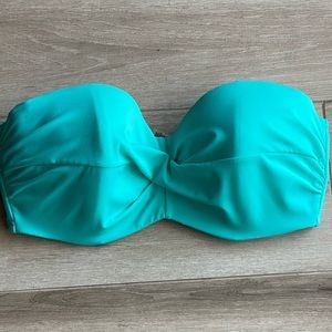 Victoria’s Secret Teal 36 DD Strapless Bikini Top